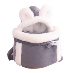 Velvet Cat Backpack Carrier & Indoor Bed – Stylish Travel Bag for Cats 4–12 lbs