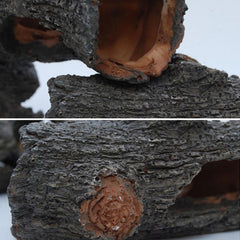 Aquarium Hollow Tree Tunnel Cave Ornament – Fish Tank Hideout for Fish, Shrimp & Turtles