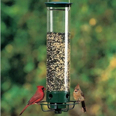 Outdoor Wrought Iron Hummingbird Feeder with Perch
