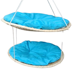 Woven Cat Hammock & Climbing Nest – Eco-Friendly Corn Husk & Hemp Rope Cat Bed (50cm)
