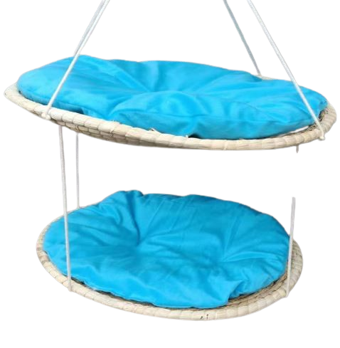 Woven Cat Hammock & Climbing Nest – Eco-Friendly Corn Husk & Hemp Rope Cat Bed (50cm)