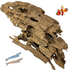 Natural Aquarium Driftwood – 11.8" Branched Wood Decoration for Fish Tanks & Reptile Habitats