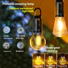 Portable Camping LED Lantern – Rechargeable Hanging Light