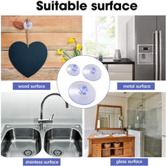 45mm PVC Aquarium Suction Cup Hooks – Clear Window Decoration Clips for Fish Tanks & Home Use