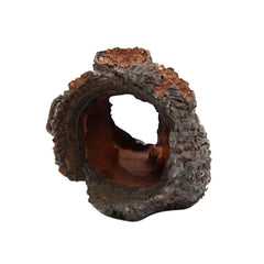 Aquarium Hollow Tree Tunnel Cave Ornament – Fish Tank Hideout for Fish, Shrimp & Turtles