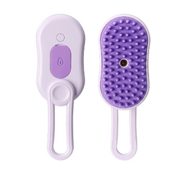 3-in-1 Electric Steam Pet Grooming Brush – Spray, Massage & Deshed Comb for Cats & Dogs
