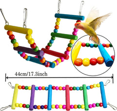 7-Piece Parrot Toy Set – Colorful Bird Cage Accessories for Parrots & Parakeets