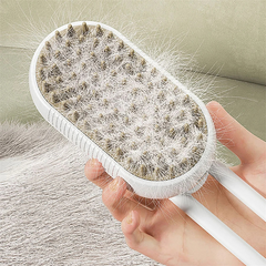 3-in-1 Electric Steam Pet Grooming Brush – Spray, Massage & Deshed Comb for Cats & Dogs