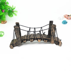 Suspension Bridge Aquarium Ornament – Resin Fish Tank Decoration, Bend or Straight Style