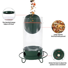 Outdoor Wrought Iron Hummingbird Feeder with Perch