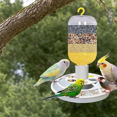 Automatic Bird Feeder with Anti-Scatter Tray