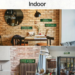 Vintage-Style Metal Street Sign – 4 × 16 in