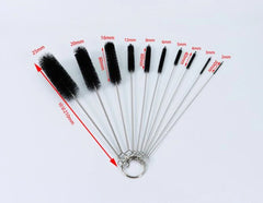 10-Piece Straw & Bottle Cleaning Brush Set
