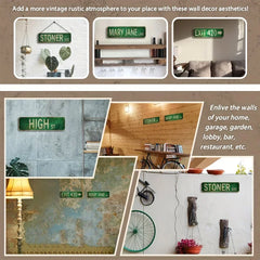 Vintage-Style Metal Street Sign – 4 × 16 in