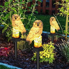 Solar LED Garden Stake Lights – Owl & Fairy House Designs
