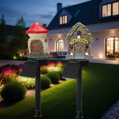 Solar LED Garden Stake Lights – Owl & Fairy House Designs