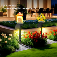 Solar LED Garden Stake Lights – Owl & Fairy House Designs