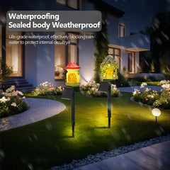 Solar LED Garden Stake Lights – Owl & Fairy House Designs