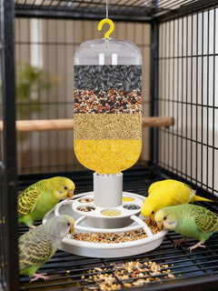 Automatic Bird Feeder with Anti-Scatter Tray