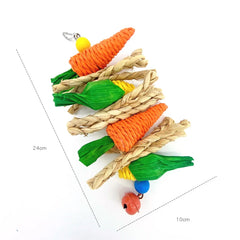 Handwoven Pet Vine Ball & Hammock Toy