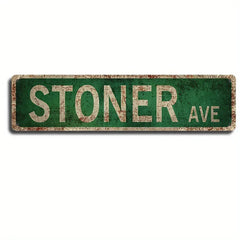 Vintage-Style Metal Street Sign – 4 × 16 in