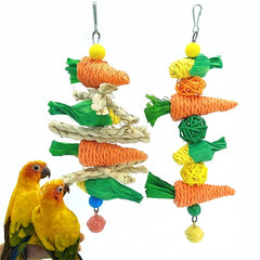 Handwoven Pet Vine Ball & Hammock Toy