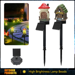 Solar LED Garden Stake Lights – Owl & Fairy House Designs