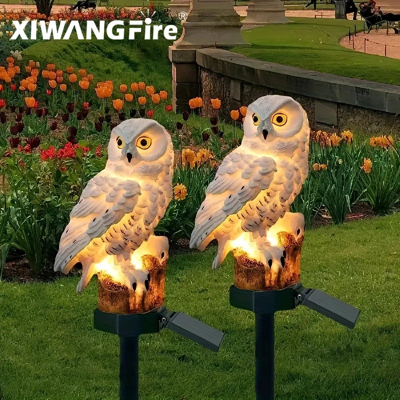 Solar LED Garden Stake Lights – Owl & Fairy House Designs