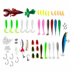 Fishing Lure Kit with Tackle Box – 84 or 107 Piece Bass & Pike Set