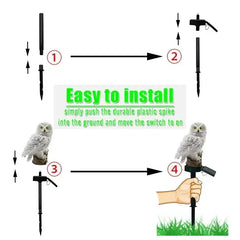 Solar LED Garden Stake Lights – Owl & Fairy House Designs