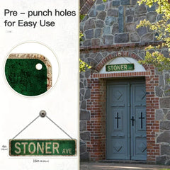 Vintage-Style Metal Street Sign – 4 × 16 in