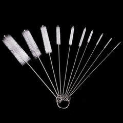 10-Piece Straw & Bottle Cleaning Brush Set