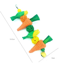 Handwoven Pet Vine Ball & Hammock Toy