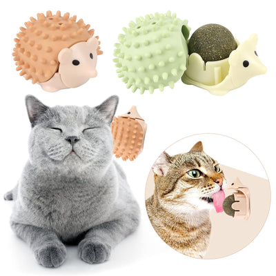 Catnip Wall Balls for Cats – Edible Lick-Safe Dental Cat Toy (2-Pack)