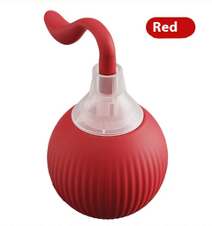 Red magic tail style cat toy ball for cats