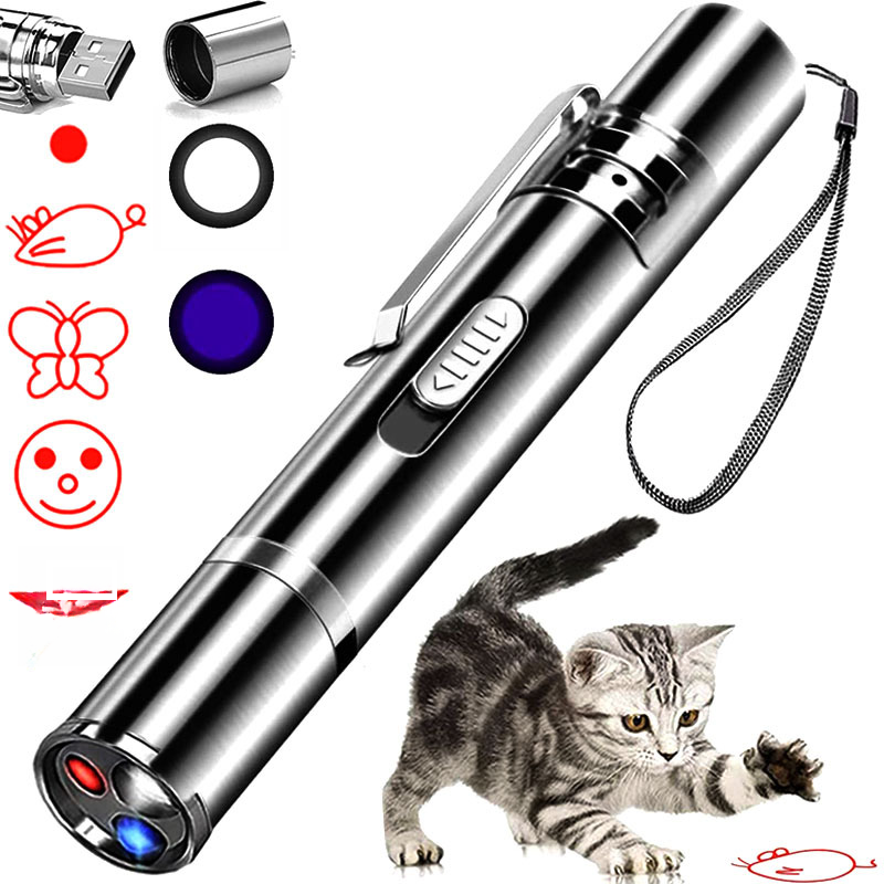 Rechargeable Infrared Cat Laser Toy – Premium Stainless Steel Laser Pen for Cats