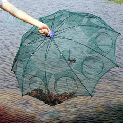 Folding Fishing Trap Net – Collapsible Umbrella Bait Trap for Fish, Shrimp & Crab