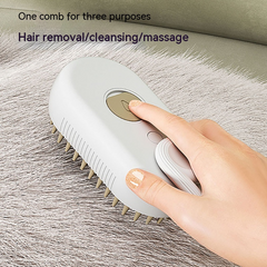3-in-1 Electric Steam Pet Grooming Brush – Spray, Massage & Deshed Comb for Cats & Dogs