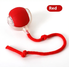 Red with rope style cat teaser ball for cats