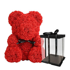 Artificial Rose Bear