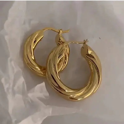 Golden Minimalist Earrings – Dainty Gold Studs